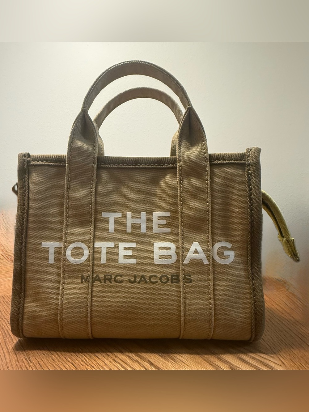 Marc Jacobs The Tote Bag Small Canvas Tote Brown Tan Logo Handbag